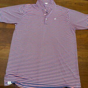 Pink Blue Peter Millar Men's Summer Comfort Performance Polo